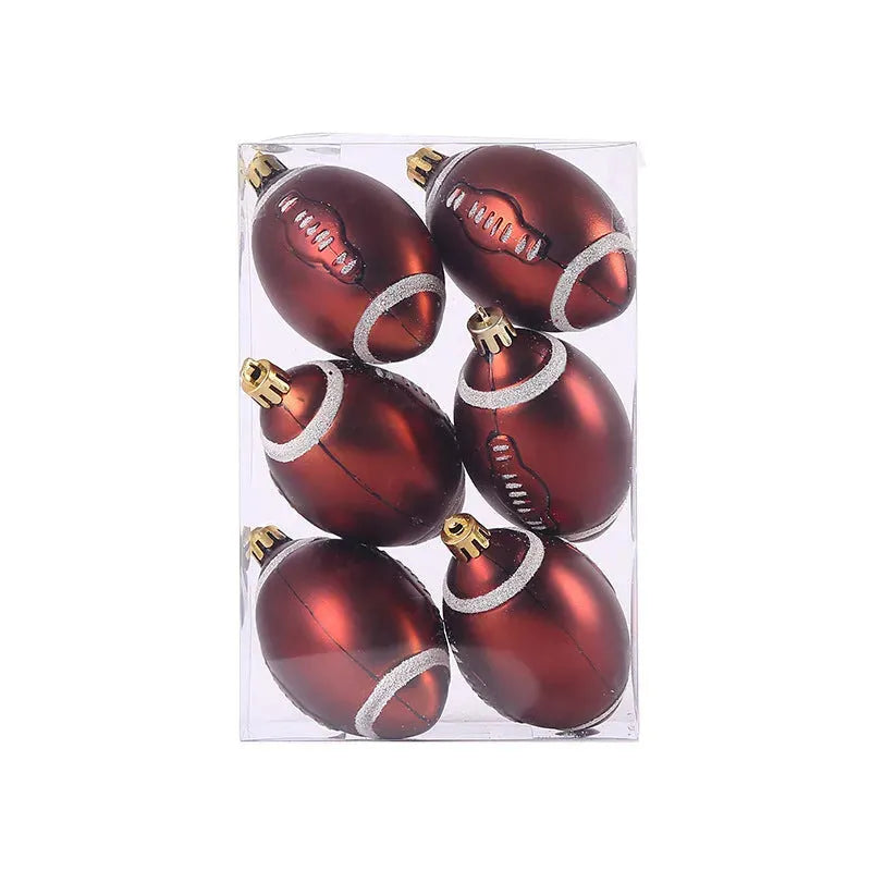 Holiday Dress Up 6cm Christmas Tree Decoration Pendant Football Basketball - Bellarte Enchanté Holiday Dress Up 6cm Christmas Tree Decoration Pendant Football Basketball