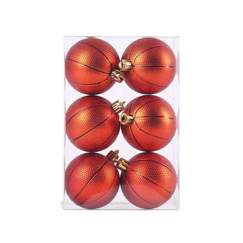 Holiday Dress Up 6cm Christmas Tree Decoration Pendant Football Basketball - Bellarte Enchanté Holiday Dress Up 6cm Christmas Tree Decoration Pendant Football Basketball