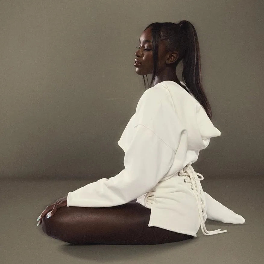 Hooded Short Navel Solid Color Long-sleeve Zipper - Bellarte Enchanté Hooded Short Navel Solid Color Long-sleeve Zipper