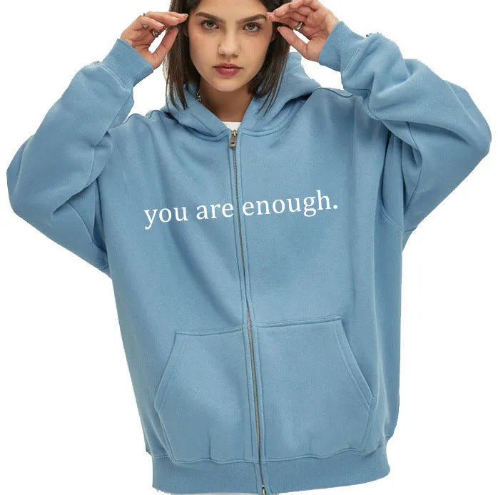 Hoodies Plus Size Sweatshirt Casual Drawstring Zipper Clothes - Bellarte Enchanté Hoodies Plus Size Sweatshirt Casual Drawstring Zipper Clothes