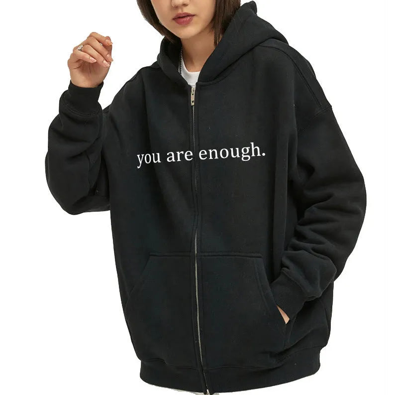 Hoodies Plus Size Sweatshirt Casual Drawstring Zipper Clothes - Bellarte Enchanté Hoodies Plus Size Sweatshirt Casual Drawstring Zipper Clothes