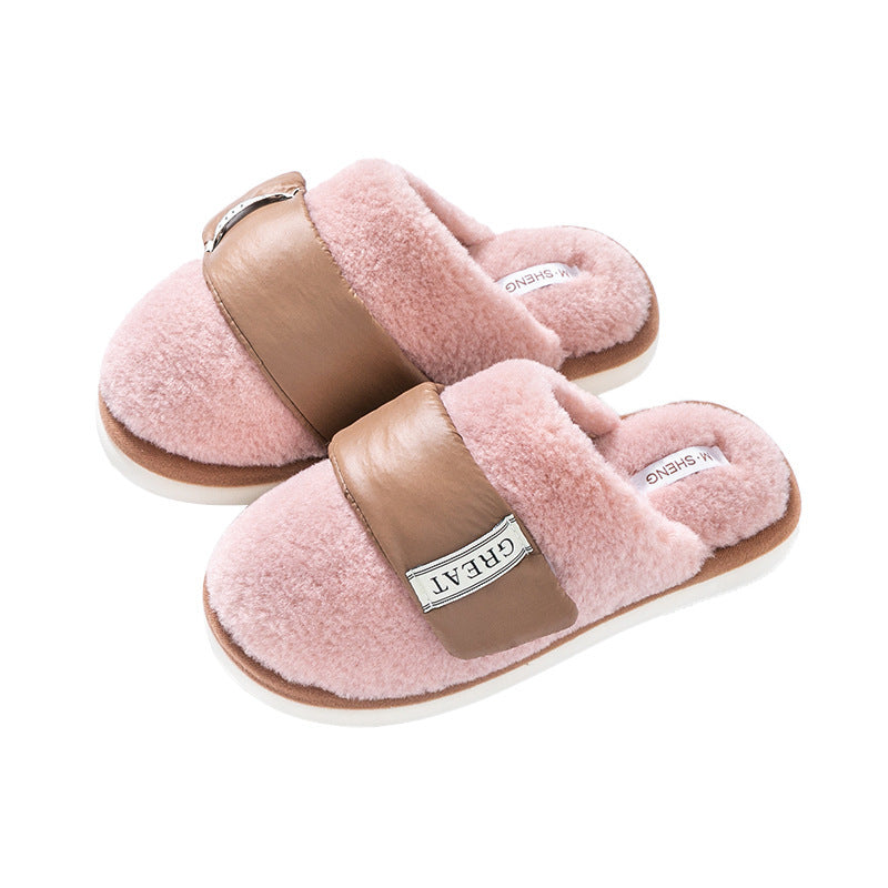 Hook Furry Slippers For Women Autumn And Winter Indoor Home Slipper Plus Velvet Warm Couple Bedroom Cotton Shoes - Bellarte Enchanté Hook Furry Slippers For Women Autumn And Winter Indoor Home Slipper Plus Velvet Warm Couple Bedroom Cotton Shoes
