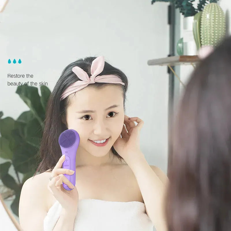 Hot compress silicone cleansing instrument - Bellarte Enchanté Hot compress silicone cleansing instrument