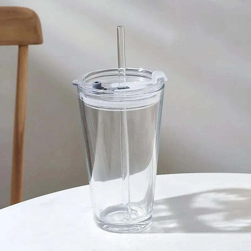 Household Glass Water Cup With Lid - Bellarte Enchanté Household Glass Water Cup With Lid