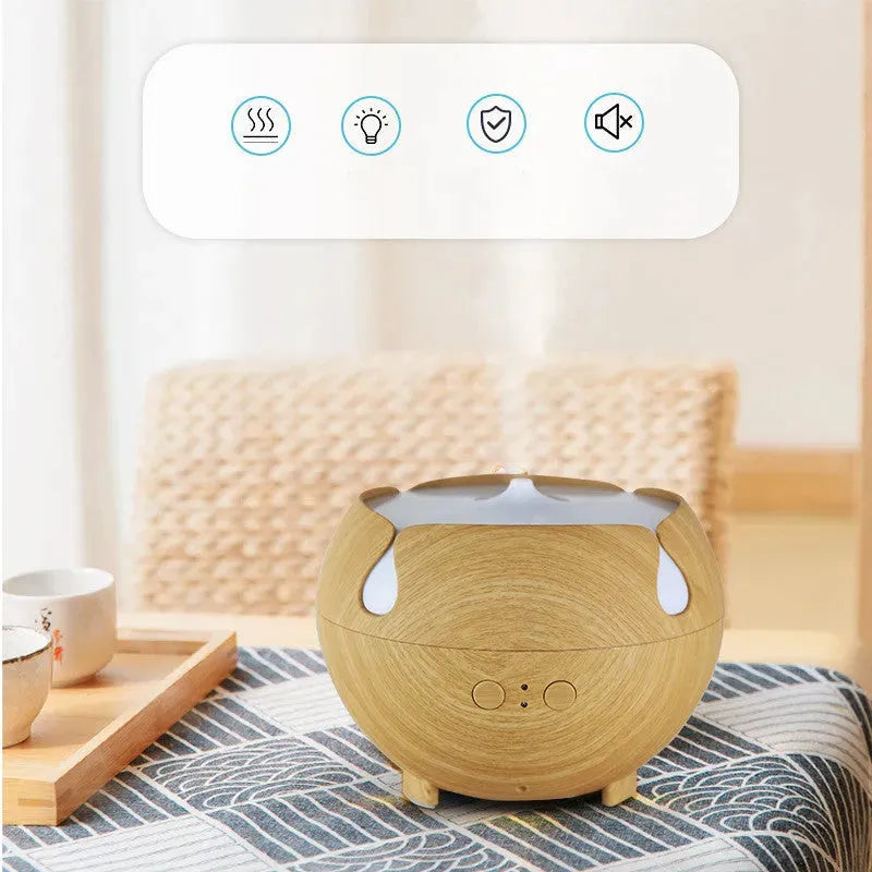 Household Heavy Fog Volume Mute Wood Grain Humidifier - Bellarte Enchanté Household Heavy Fog Volume Mute Wood Grain Humidifier