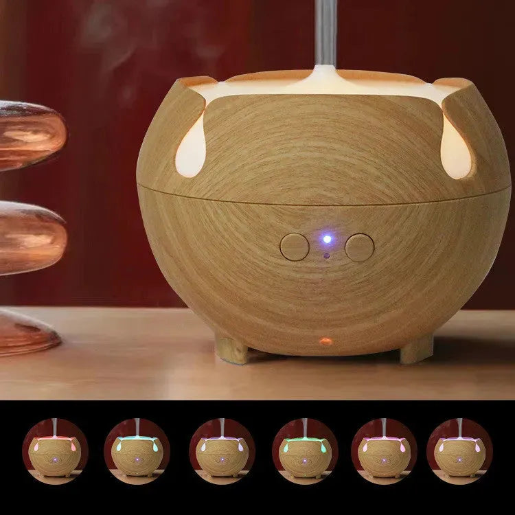 Household Heavy Fog Volume Mute Wood Grain Humidifier - Bellarte Enchanté Household Heavy Fog Volume Mute Wood Grain Humidifier