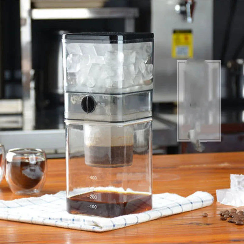 Household Iced Coffee Pot Glass Ice Coffee Machine - Bellarte Enchanté Household Iced Coffee Pot Glass Ice Coffee Machine