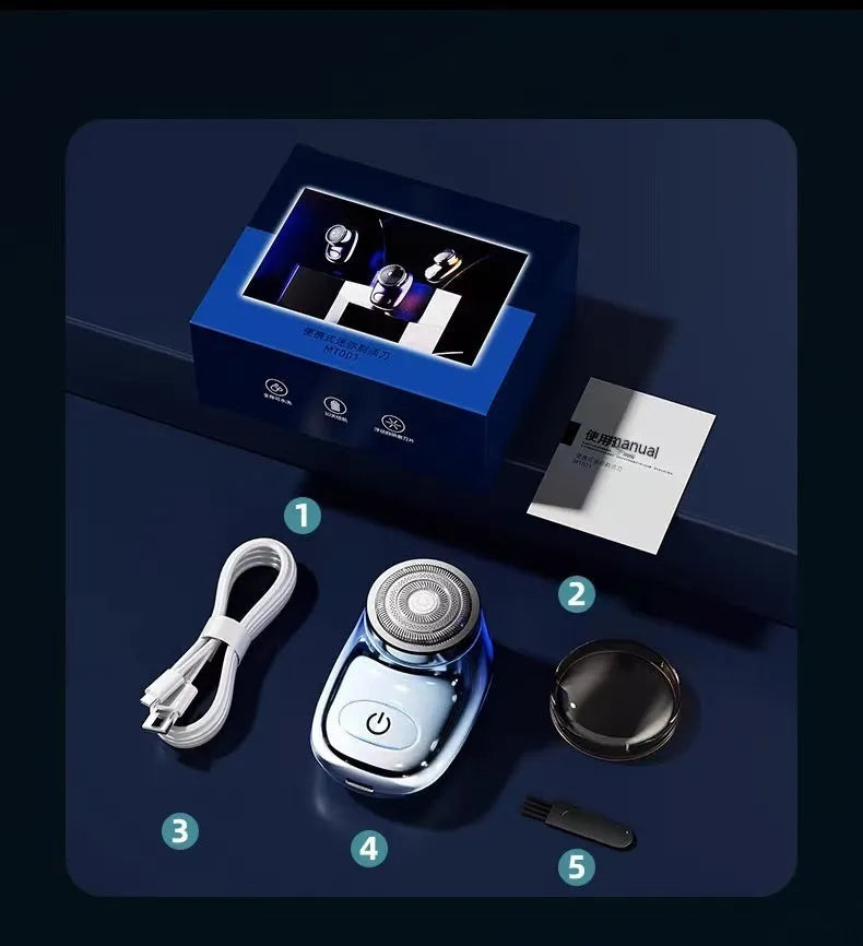 Household Mini Electric Shaver Travel Portable Rechargeable Shaver - Bellarte Enchanté Household Mini Electric Shaver Travel Portable Rechargeable Shaver
