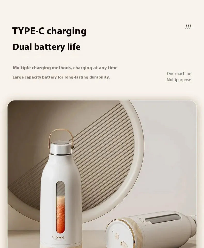 Household Small Rechargeable Portable Juicer Electric Mixer - Bellarte Enchanté Household Small Rechargeable Portable Juicer Electric Mixer