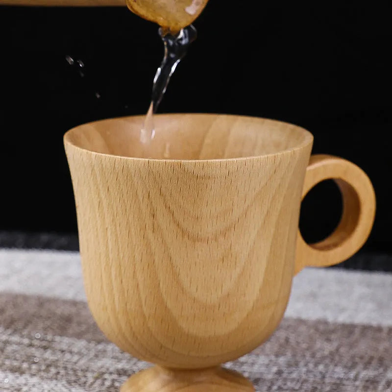 Household Solid Wood Handle Hand Cup - Bellarte Enchanté Household Solid Wood Handle Hand Cup