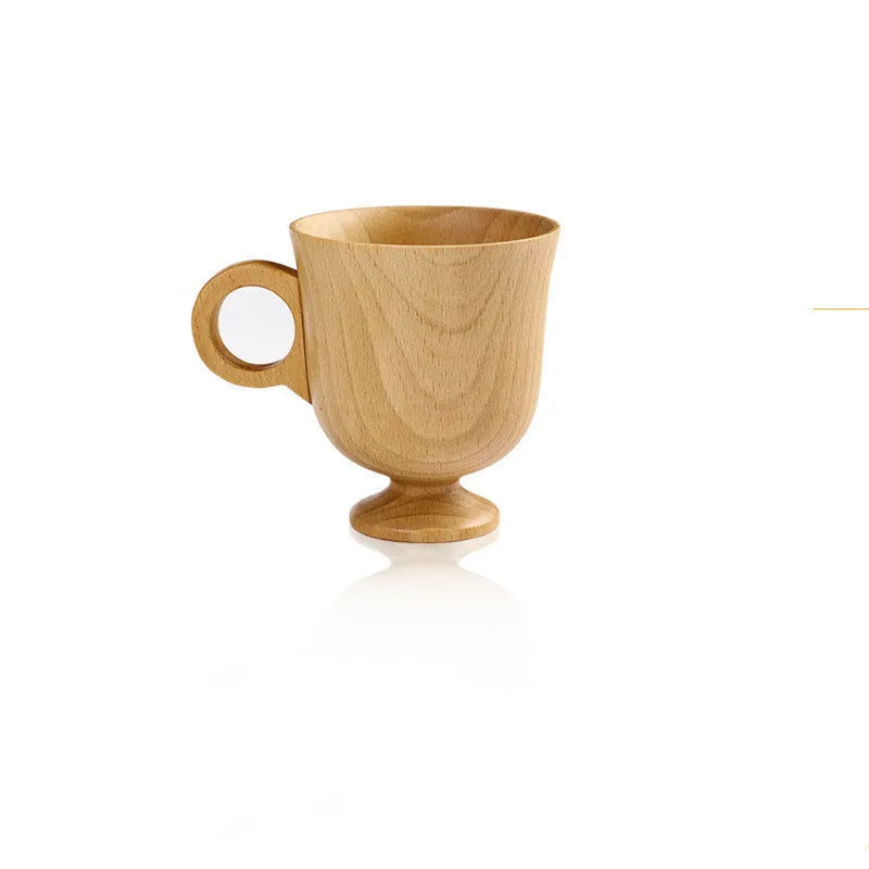 Household Solid Wood Handle Hand Cup - Bellarte Enchanté Household Solid Wood Handle Hand Cup