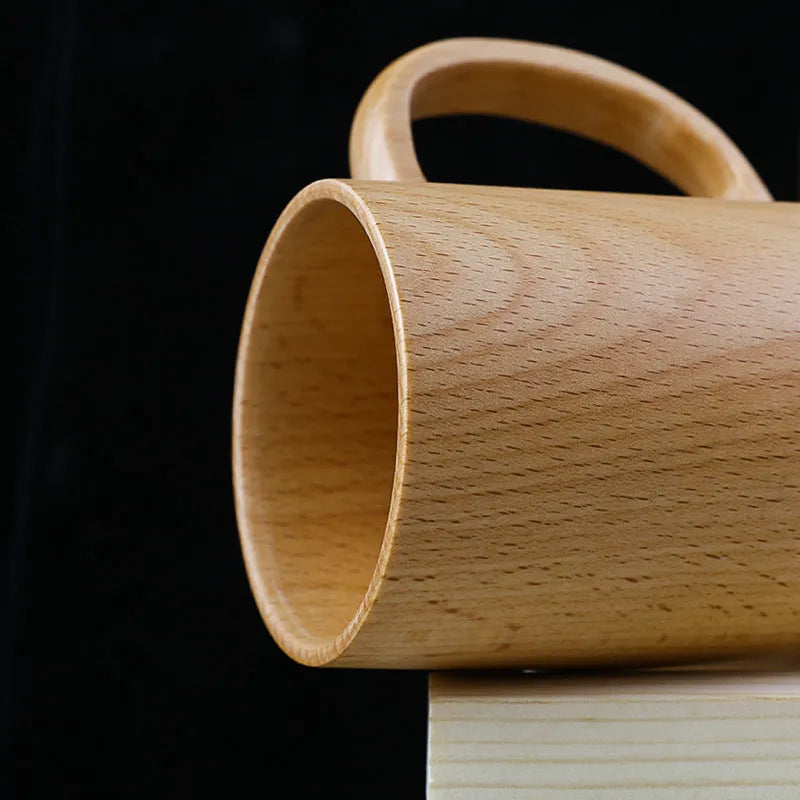 Household Solid Wood Handle Hand Cup - Bellarte Enchanté Household Solid Wood Handle Hand Cup
