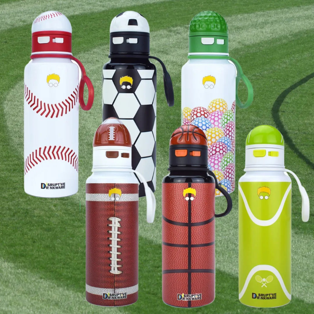 Hydrate Factory Soccer Water Bottle With Straw And Strap For Soccer Lovers - Bellarte Enchanté Hydrate Factory Soccer Water Bottle With Straw And Strap For Soccer Lovers