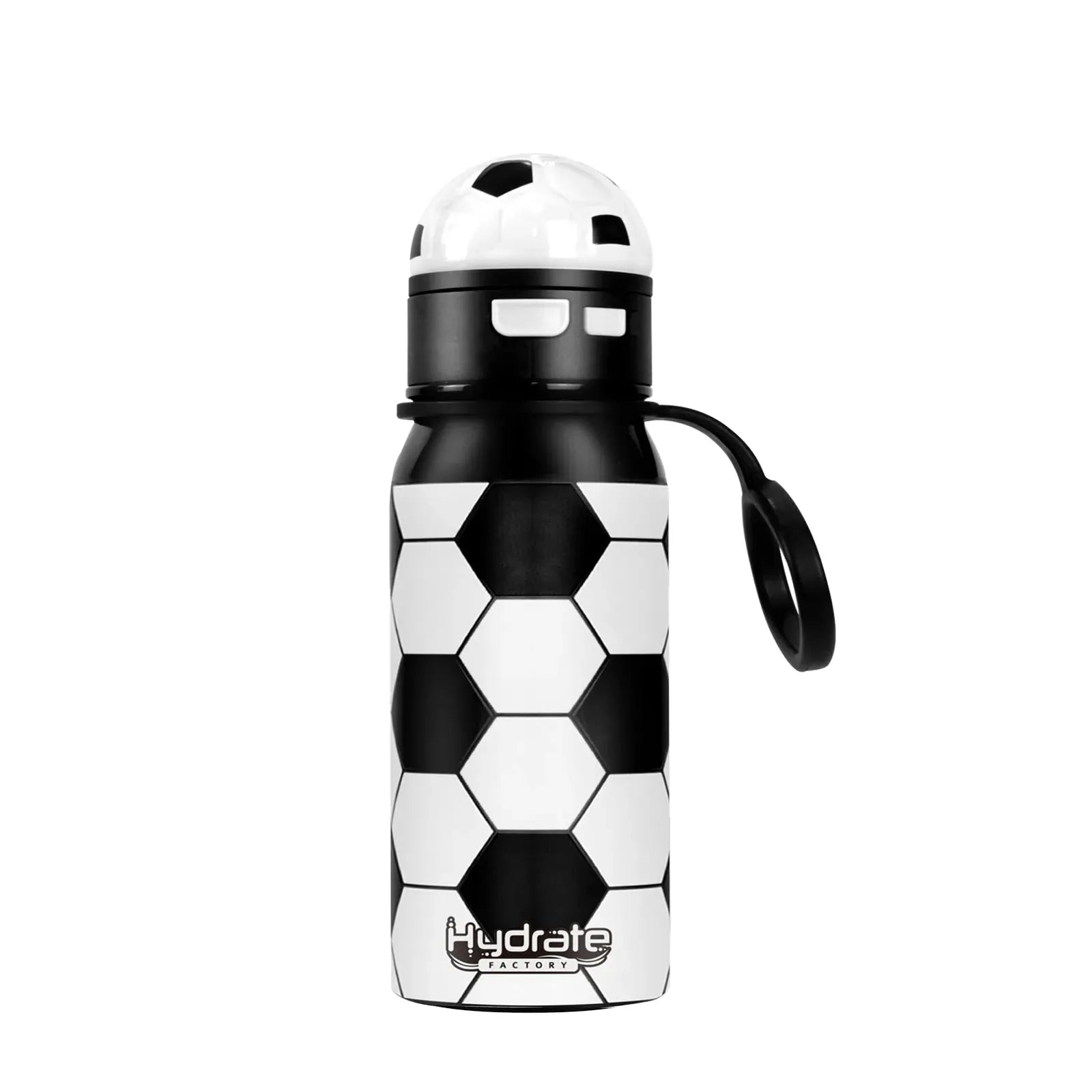 Hydrate Factory Soccer Water Bottle With Straw And Strap For Soccer Lovers - Bellarte Enchanté Hydrate Factory Soccer Water Bottle With Straw And Strap For Soccer Lovers