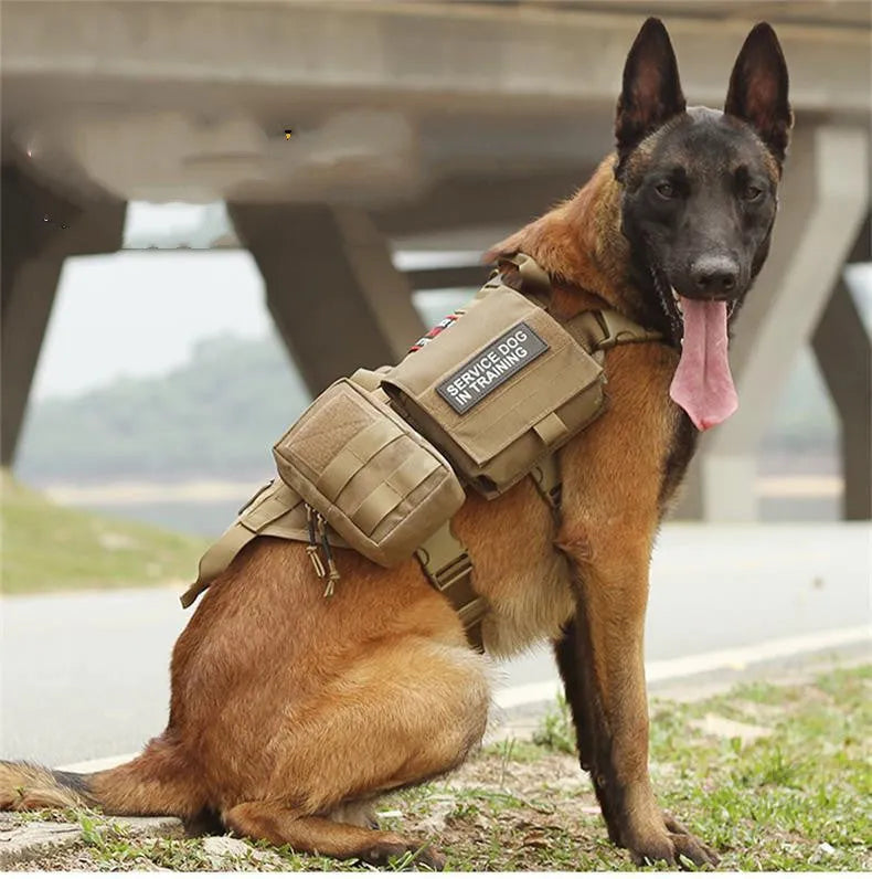 Ihrtrade Tactical Dog Harness Molle System Vest Adjustable Military - Bellarte Enchanté Ihrtrade Tactical Dog Harness Molle System Vest Adjustable Military