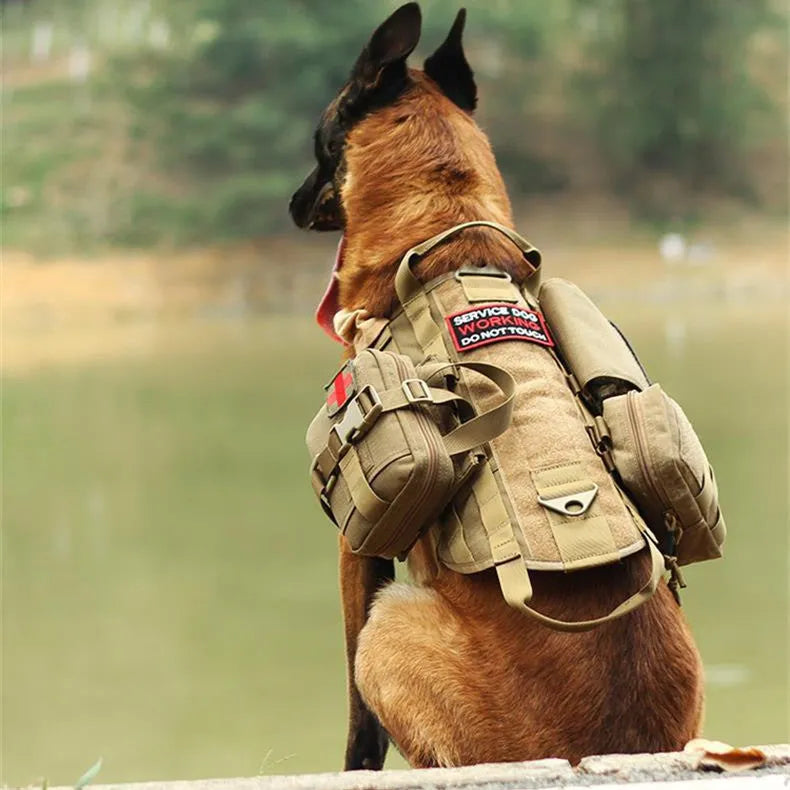Ihrtrade Tactical Dog Harness Molle System Vest Adjustable Military - Bellarte Enchanté Ihrtrade Tactical Dog Harness Molle System Vest Adjustable Military