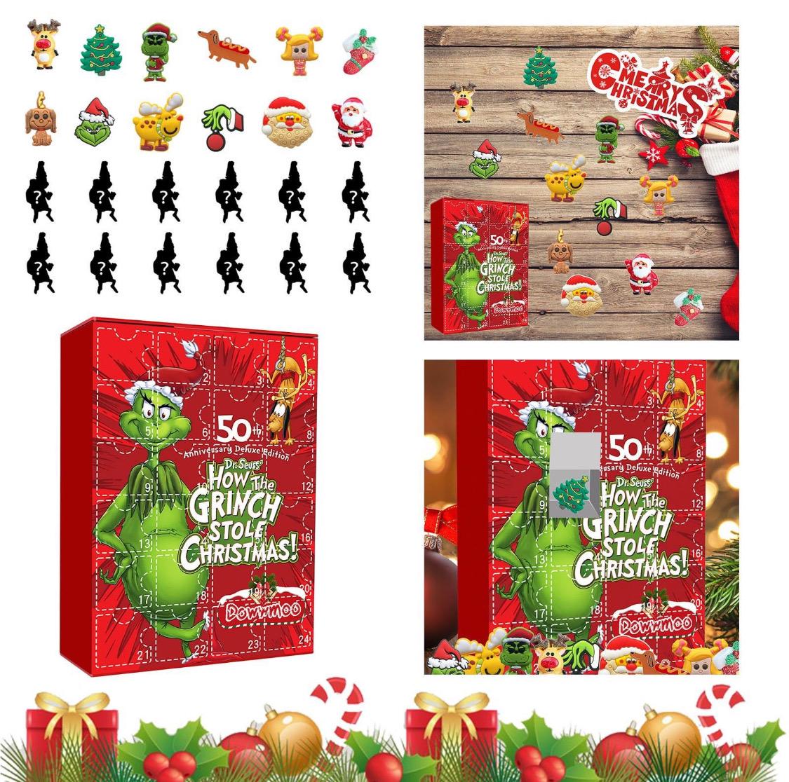 Vor Weihnachten geliefert 2 Kalender für den Preis von einem Grinch Weihnachts Kalender 24 Überraschungen 2 Stück für den Preis von einem