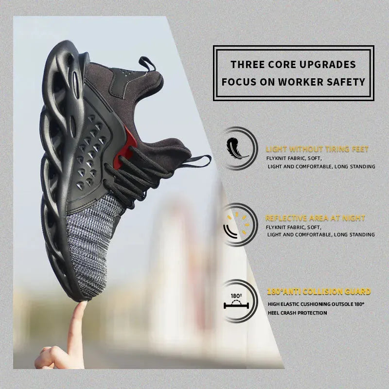 Indestructible Work Shoes Sneakers Men Anti-puncture Safety - Bellarte Enchanté Indestructible Work Shoes Sneakers Men Anti-puncture Safety