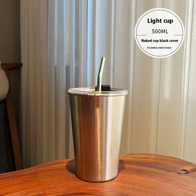 Industrial Style 304 Stainless Steel Home Beer Mugs Drop-resistant Tea Cup Simple - Bellarte Enchanté Industrial Style 304 Stainless Steel Home Beer Mugs Drop-resistant Tea Cup Simple