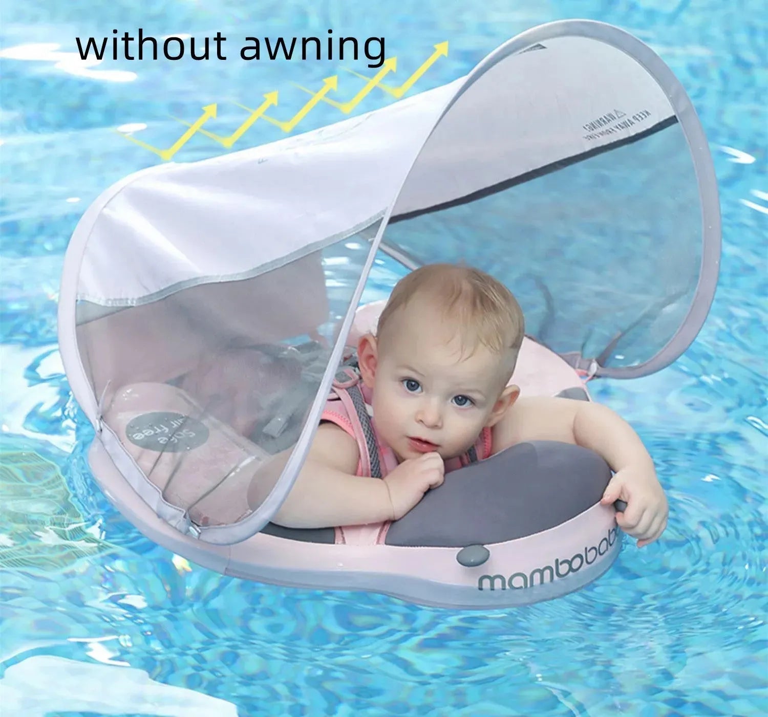 Infant And Toddler Swimming Ring Sunscreen And Sunshade - Bellarte Enchanté Infant And Toddler Swimming Ring Sunscreen And Sunshade