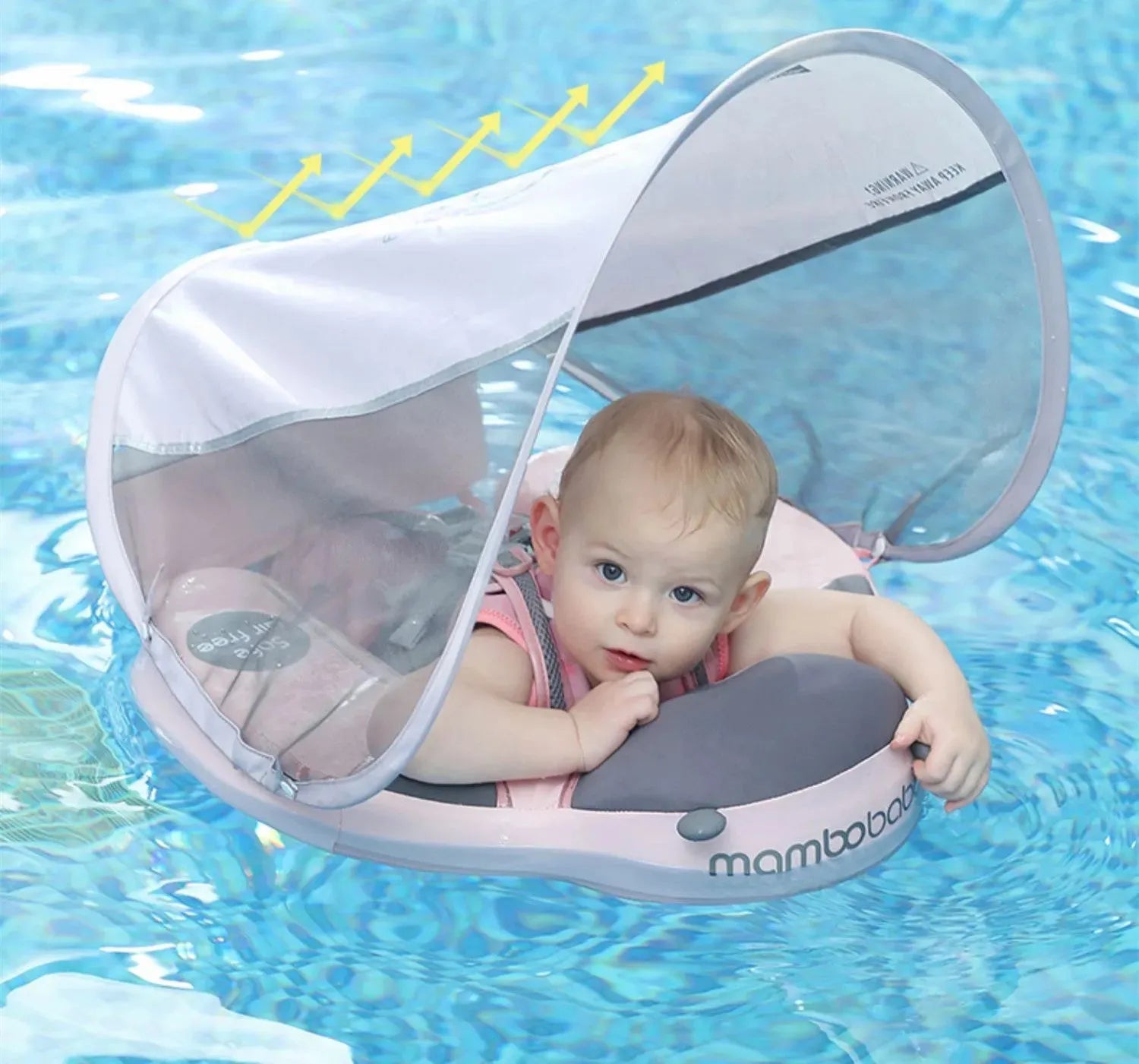 Infant And Toddler Swimming Ring Sunscreen And Sunshade - Bellarte Enchanté Infant And Toddler Swimming Ring Sunscreen And Sunshade
