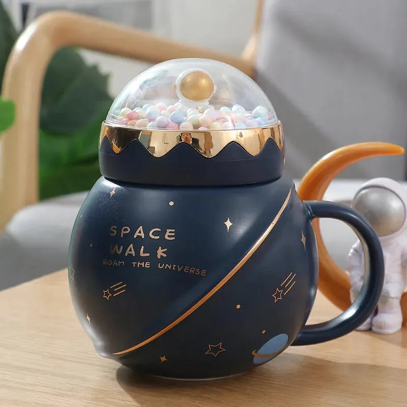 Ins Style Ceramic Couple Mug With Lid Office - Bellarte Enchanté Ins Style Ceramic Couple Mug With Lid Office