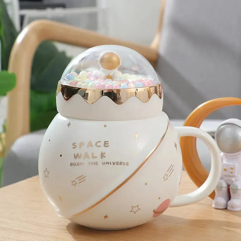 Ins Style Ceramic Couple Mug With Lid Office - Bellarte Enchanté Ins Style Ceramic Couple Mug With Lid Office