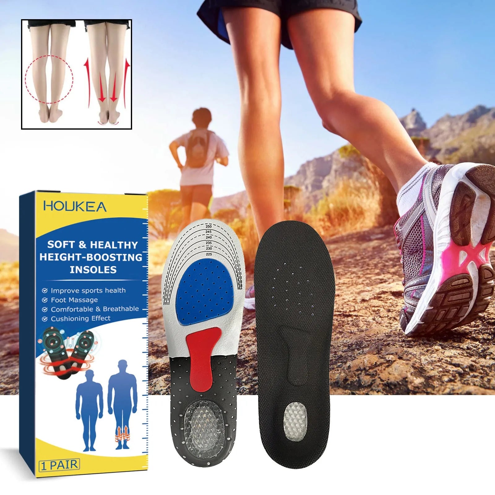 Insole Promotes Non-slip Wear-resistant Arch Support - Bellarte Enchanté Insole Promotes Non-slip Wear-resistant Arch Support