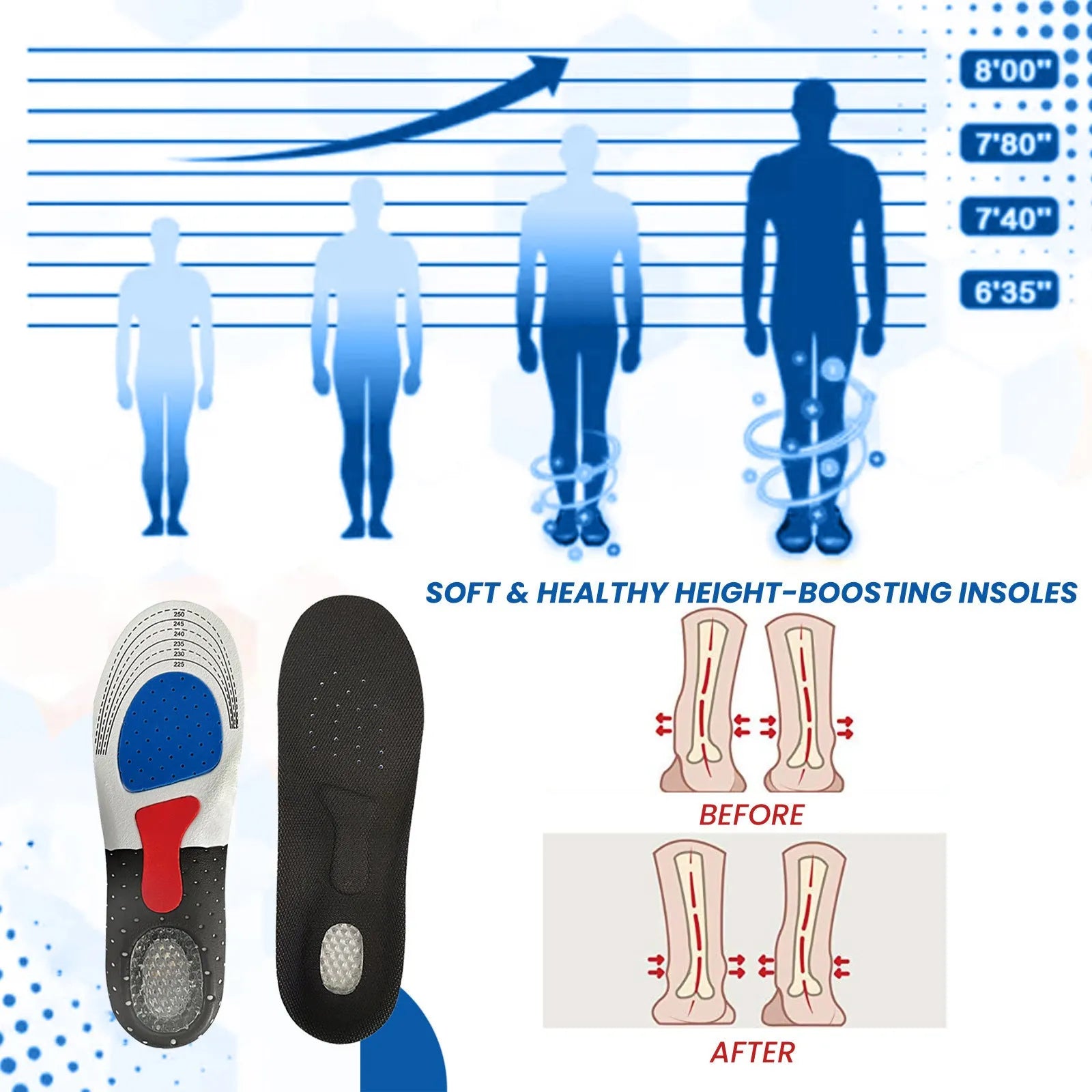 Insole Promotes Non-slip Wear-resistant Arch Support - Bellarte Enchanté Insole Promotes Non-slip Wear-resistant Arch Support