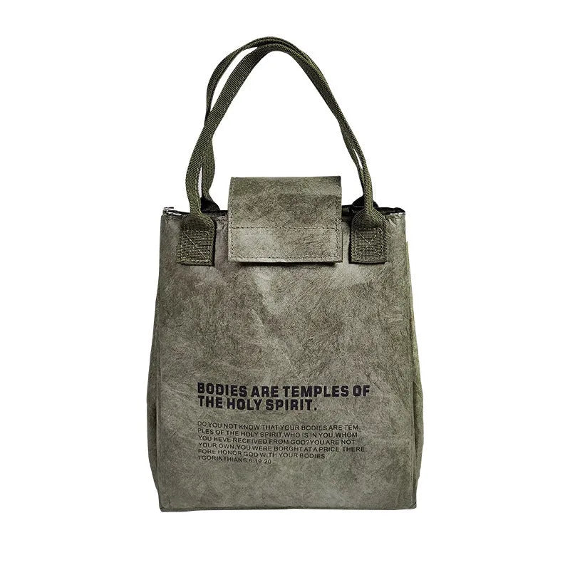 Insulation Bag Aluminum Foil Thickened Lunch Box Bag Dupont Paper Art Meal Bag Light Handbag Office Worker With Meal Lunch Bag - Bellarte Enchanté Insulation Bag Aluminum Foil Thickened Lunch Box Bag Dupont Paper Art Meal Bag Light Handbag Office Worker With Meal Lunch Bag