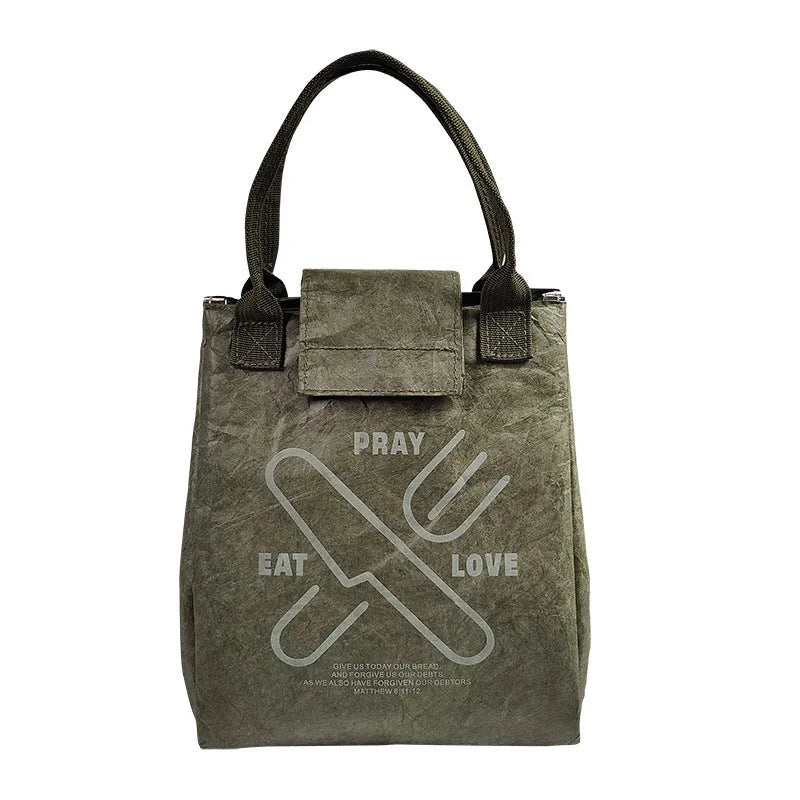 Insulation Bag Aluminum Foil Thickened Lunch Box Bag Dupont Paper Art Meal Bag Light Handbag Office Worker With Meal Lunch Bag - Bellarte Enchanté Insulation Bag Aluminum Foil Thickened Lunch Box Bag Dupont Paper Art Meal Bag Light Handbag Office Worker With Meal Lunch Bag