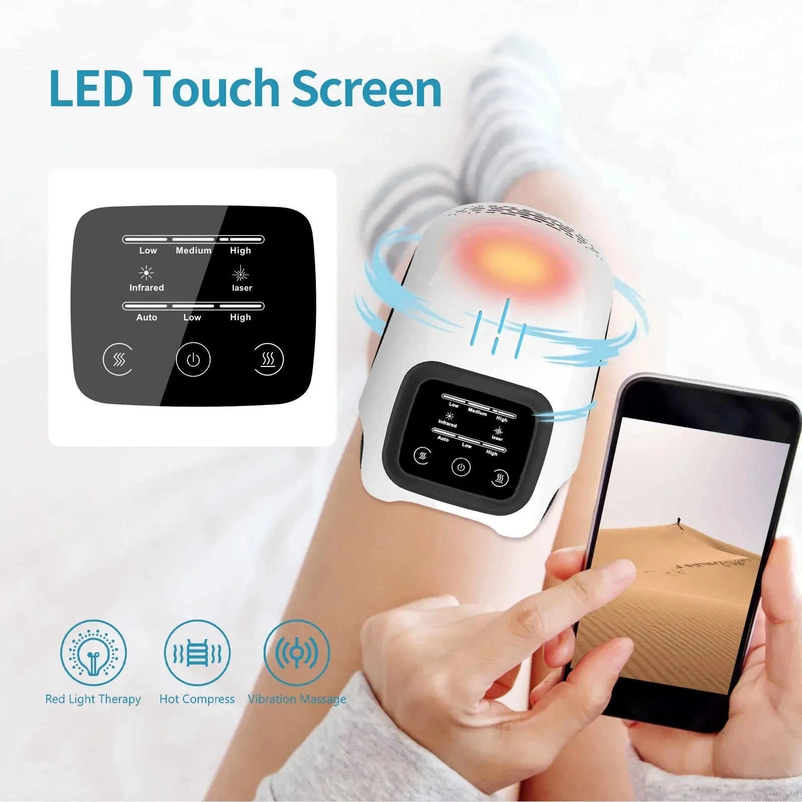 Intelligent Knee Massager Electric Knee Physiotherapy - Bellarte Enchanté Intelligent Knee Massager Electric Knee Physiotherapy