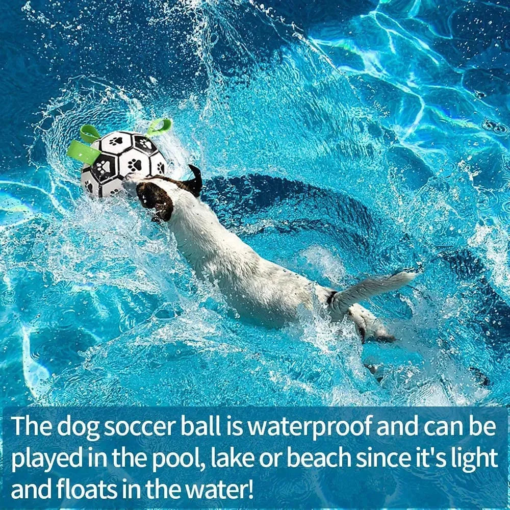 Interactive Dog Football Toy Soccer Ball Inflated Training Toy For Dogs - Bellarte Enchanté Interactive Dog Football Toy Soccer Ball Inflated Training Toy For Dogs