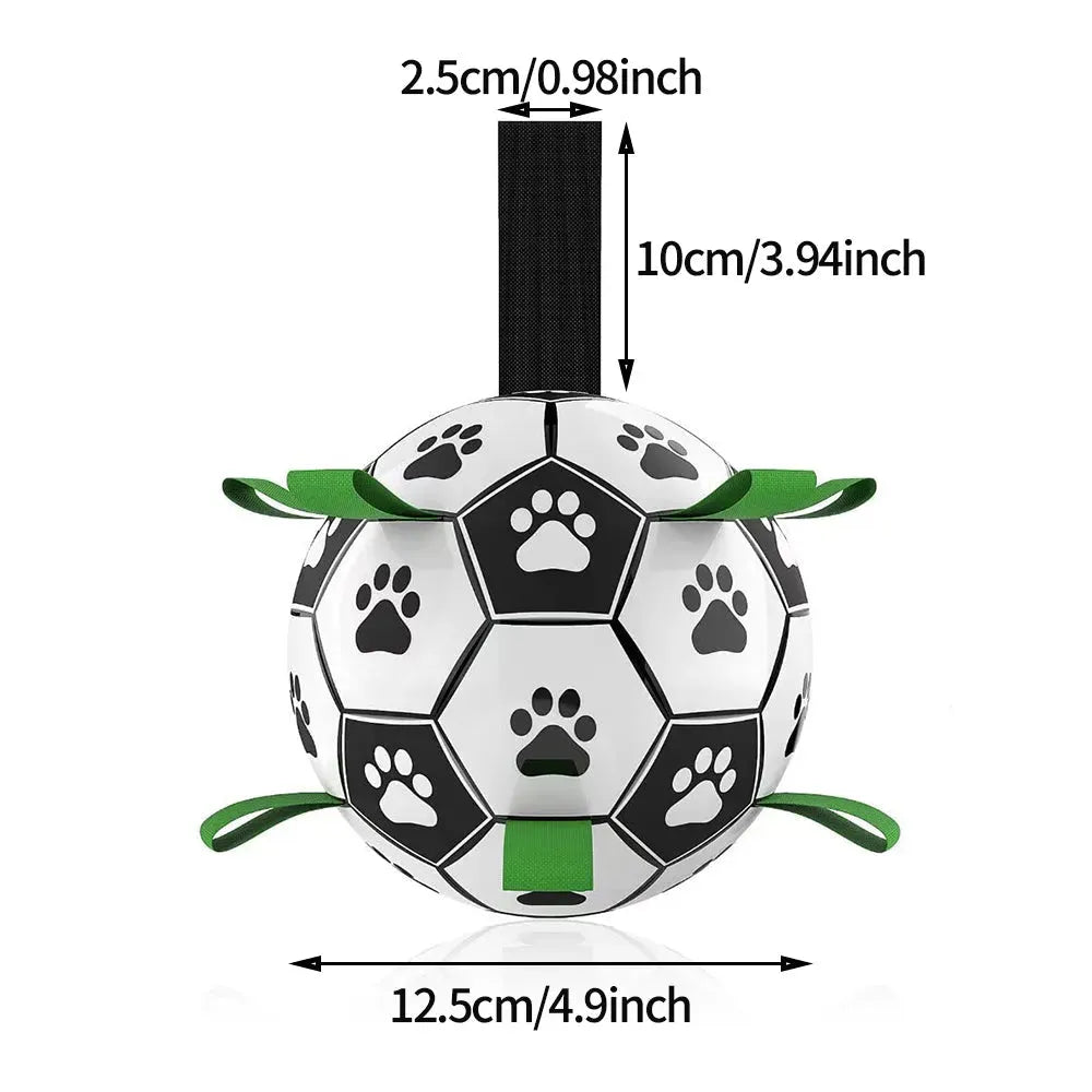 Interactive Dog Football Toy Soccer Ball Inflated Training Toy For Dogs - Bellarte Enchanté Interactive Dog Football Toy Soccer Ball Inflated Training Toy For Dogs