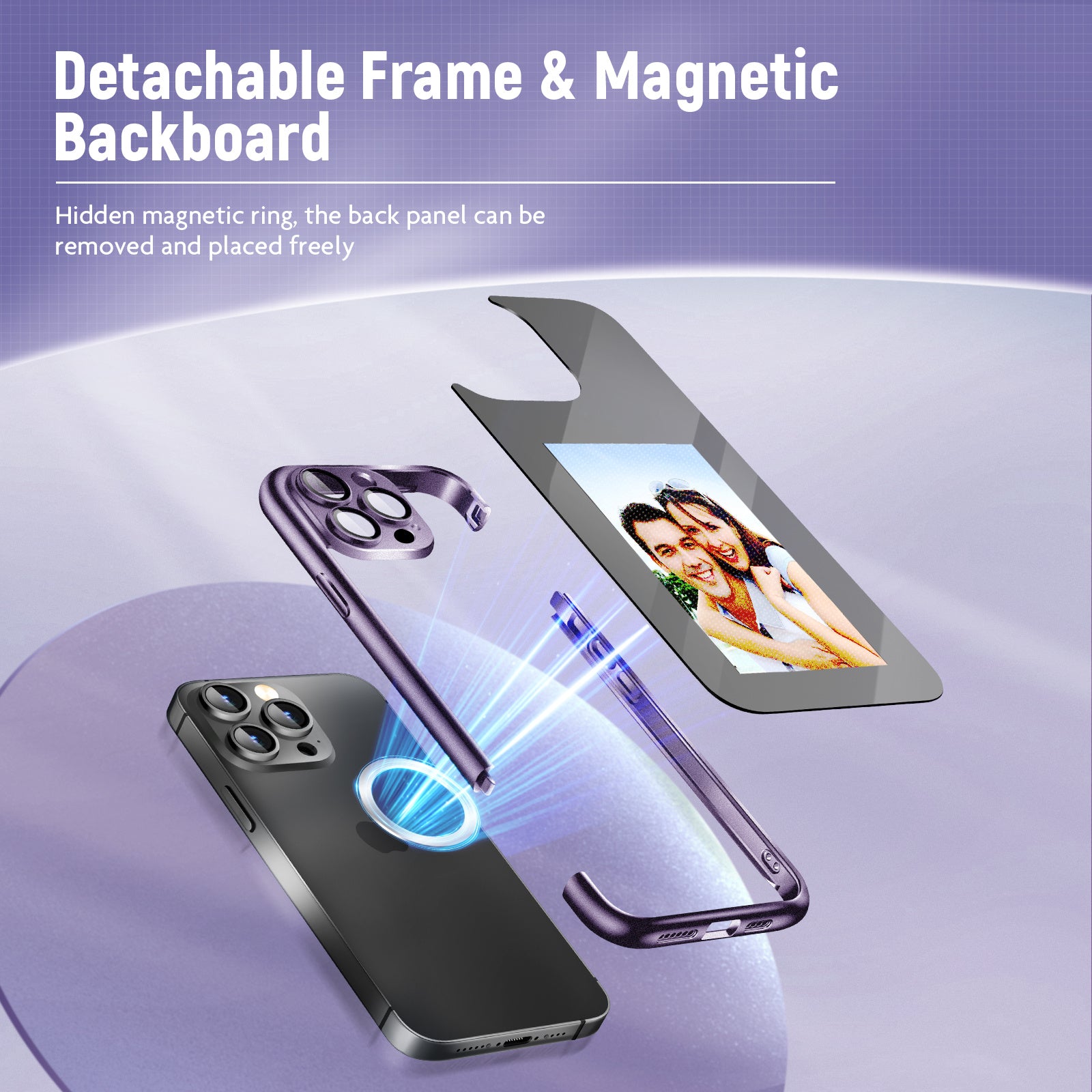 IPhone15 PRO PROMAX NFC Ink Screen Flip Phone Case Smart Creative DIY Custom - Bellarte Enchanté IPhone15 PRO PROMAX NFC Ink Screen Flip Phone Case Smart Creative DIY Custom