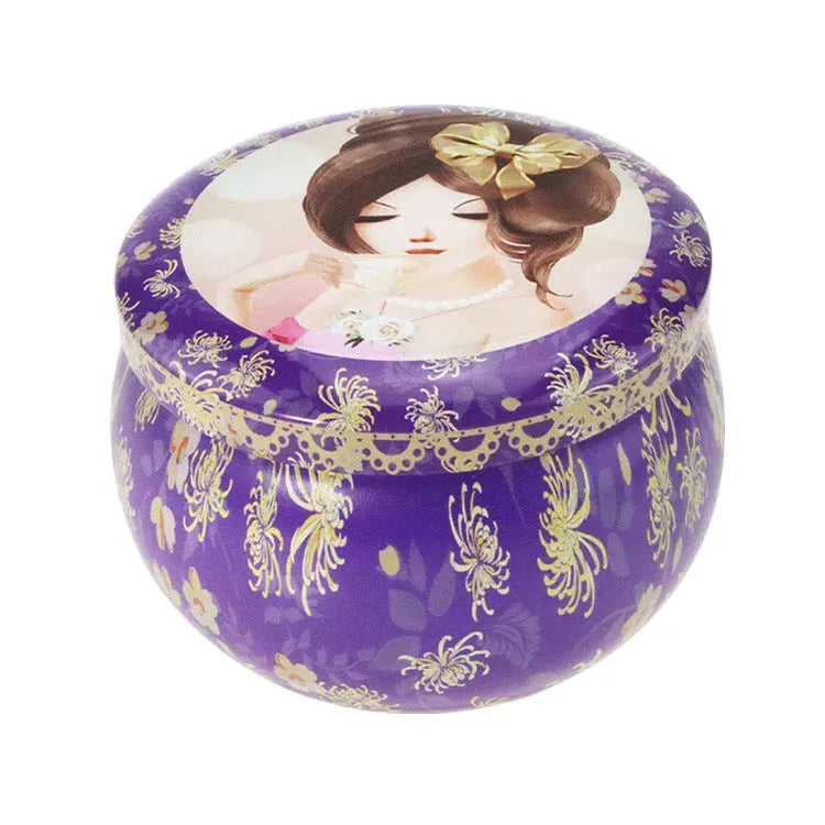 Iron Sealed Aromatherapy Candle Jar Empty Candy Tea Packaging Box - Bellarte Enchanté Iron Sealed Aromatherapy Candle Jar Empty Candy Tea Packaging Box