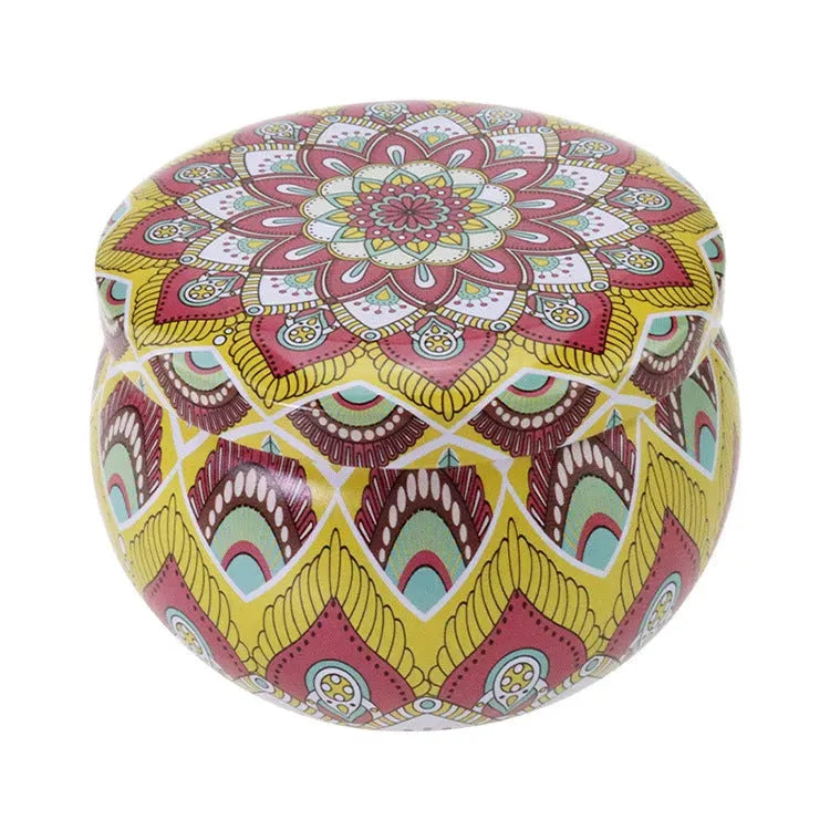 Iron Sealed Aromatherapy Candle Jar Empty Candy Tea Packaging Box - Bellarte Enchanté Iron Sealed Aromatherapy Candle Jar Empty Candy Tea Packaging Box