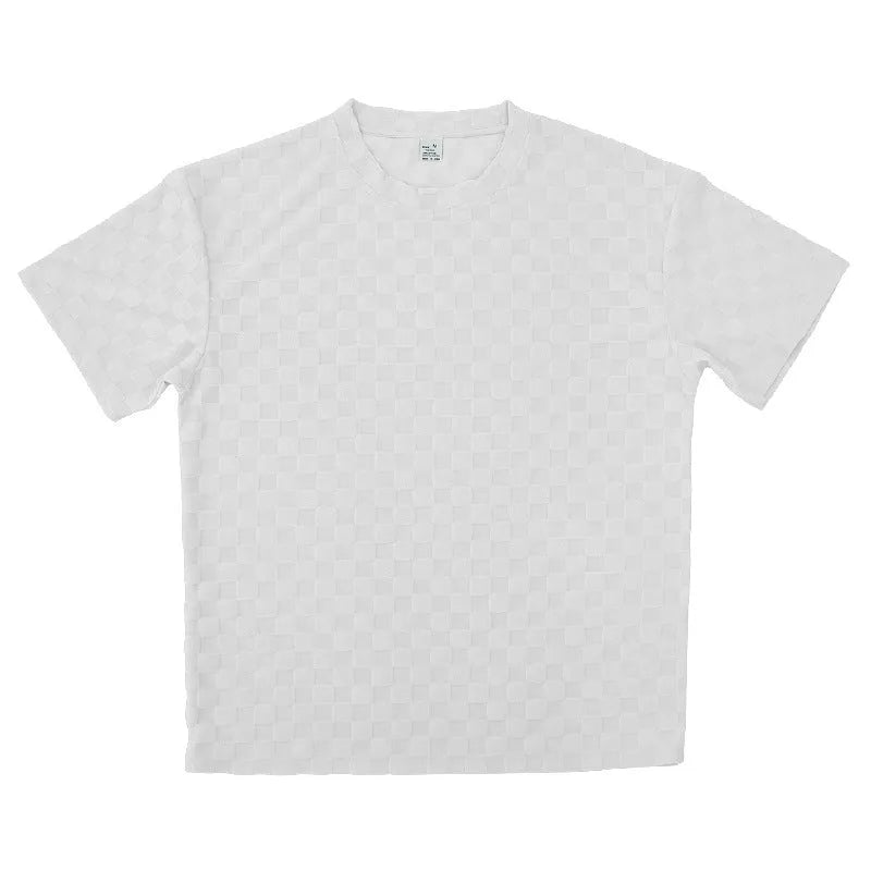 Jacquard Plaid Loose Straight Casual Shorts Suit - Bellarte Enchanté Jacquard Plaid Loose Straight Casual Shorts Suit