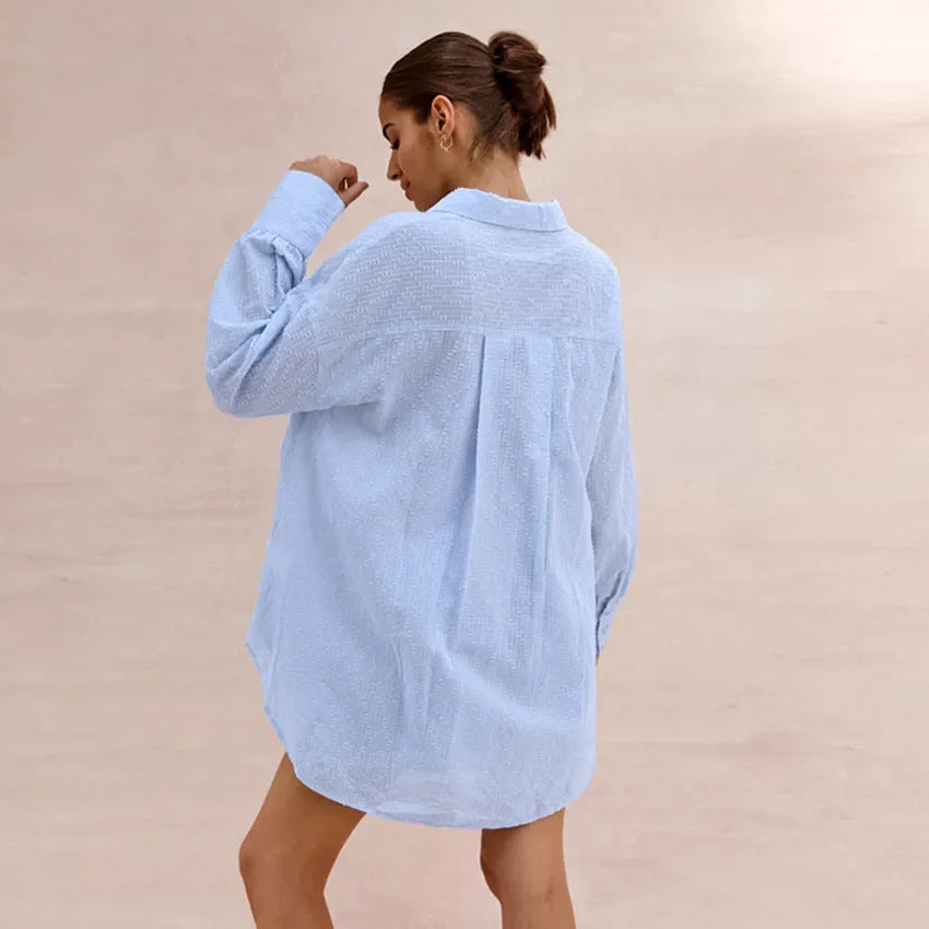 Jacquard Shirt Shorts Suit Women's Loose - Bellarte Enchanté Jacquard Shirt Shorts Suit Women's Loose