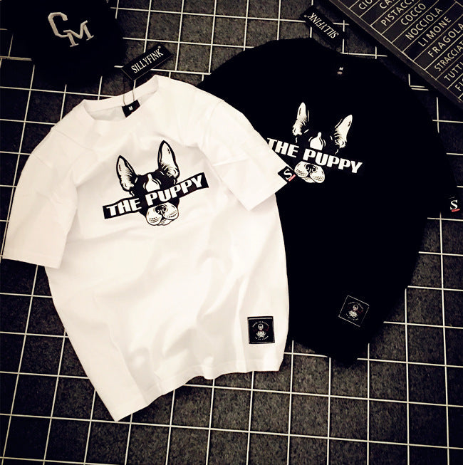 Japanese Harajuku men and women couple short-sleeved T-shirt - Bellarte Enchanté Japanese Harajuku men and women couple short-sleeved T-shirt