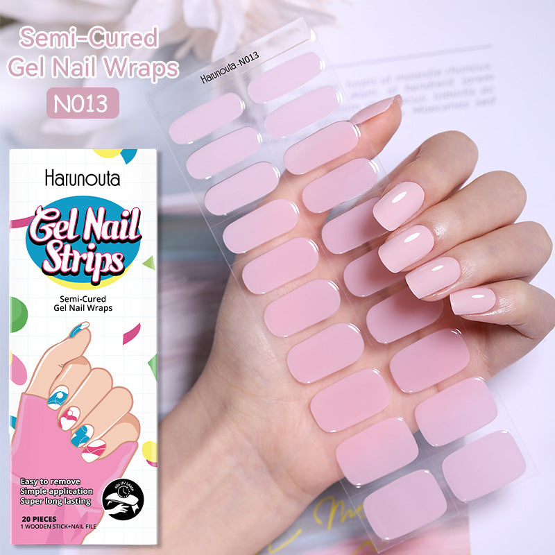 Japanese Style Nail Beauty Gel Stickers Semi-curing French Gel - Bellarte Enchanté Japanese Style Nail Beauty Gel Stickers Semi-curing French Gel