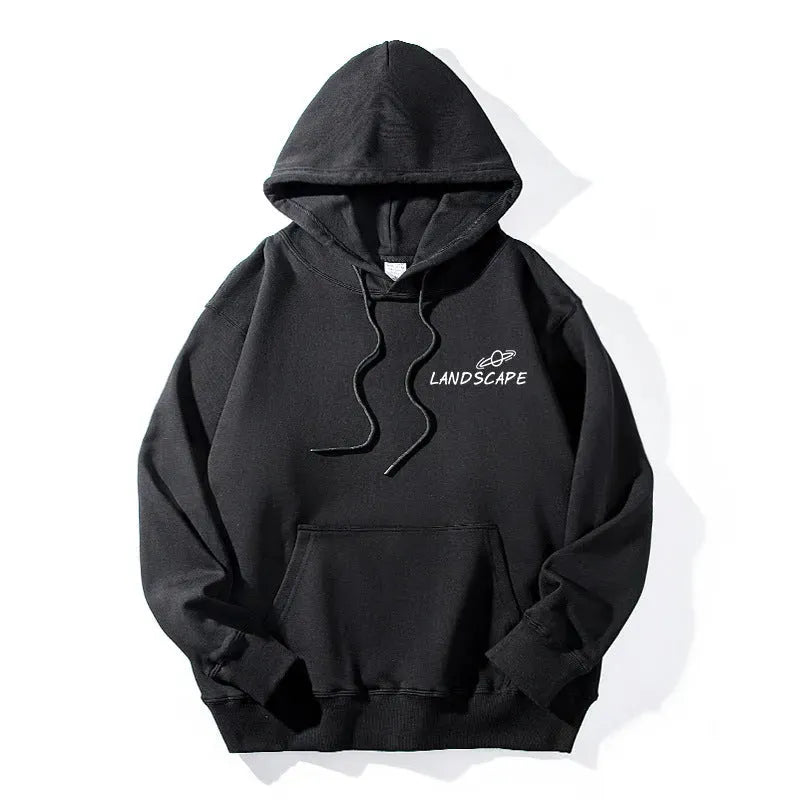 Japanese Tide Ukiyoe Star Print Hoodie Sweatshirt Men - Bellarte Enchanté Japanese Tide Ukiyoe Star Print Hoodie Sweatshirt Men