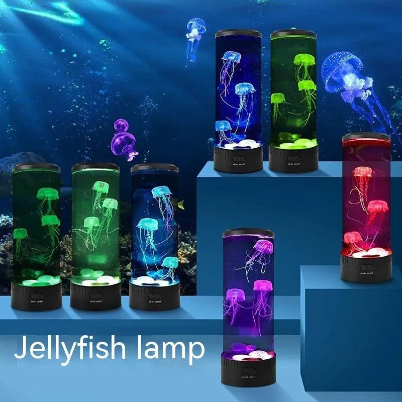 Jellyfish Lamp USB Colorful LED Color Changing Home Atmosphere Small Night Lamp - Bellarte Enchanté Jellyfish Lamp USB Colorful LED Color Changing Home Atmosphere Small Night Lamp