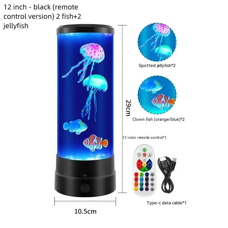 Jellyfish Lamp USB Colorful LED Color Changing Home Atmosphere Small Night Lamp - Bellarte Enchanté Jellyfish Lamp USB Colorful LED Color Changing Home Atmosphere Small Night Lamp