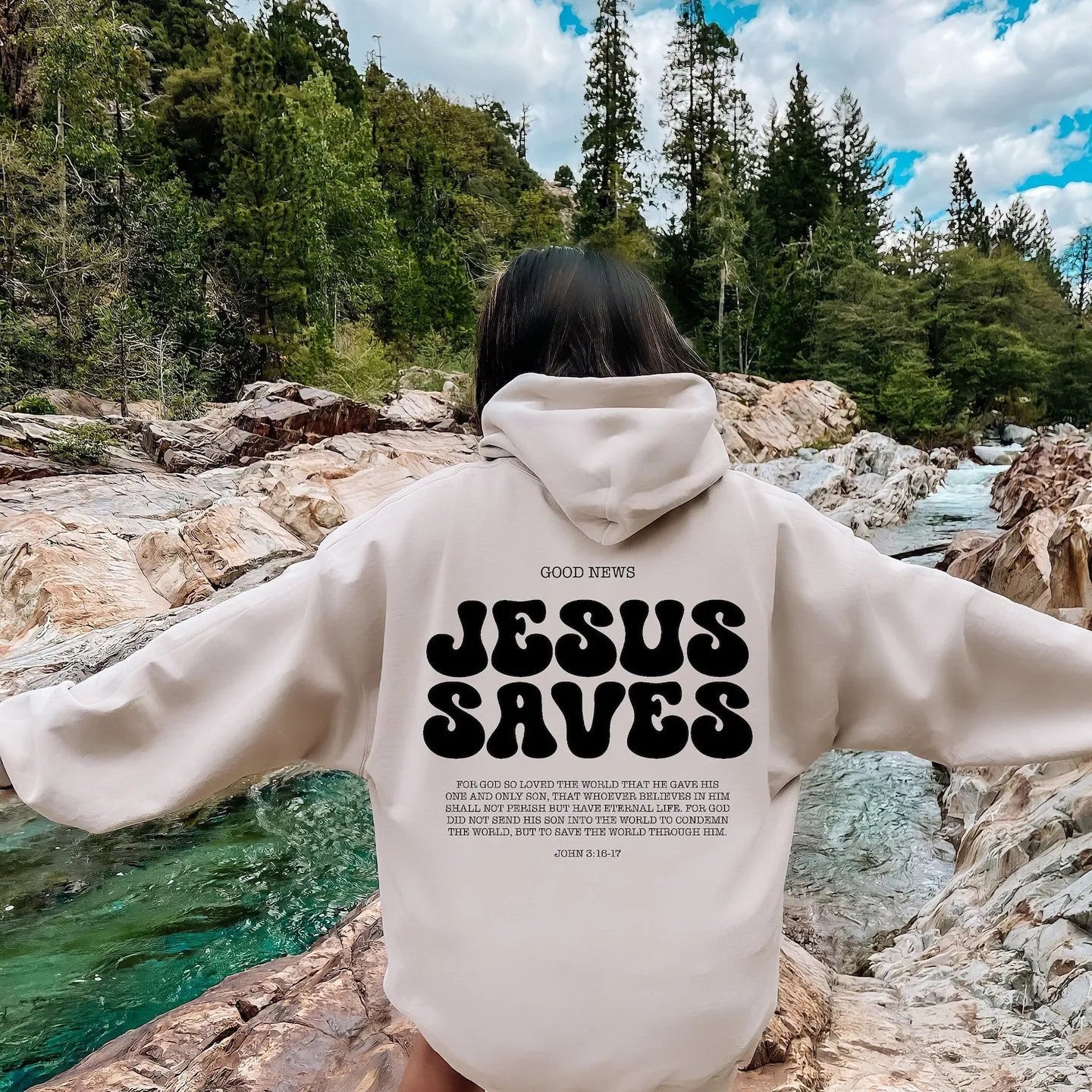 Jesus Saves Hoodie Bible Verses Appear Church - Bellarte Enchanté Jesus Saves Hoodie Bible Verses Appear Church