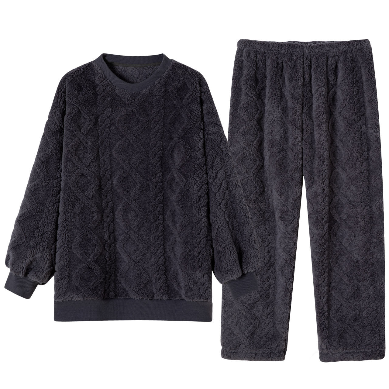 Keep Warm Thickened Flannel Housewear Fashion Suit - Bellarte Enchanté Keep Warm Thickened Flannel Housewear Fashion Suit