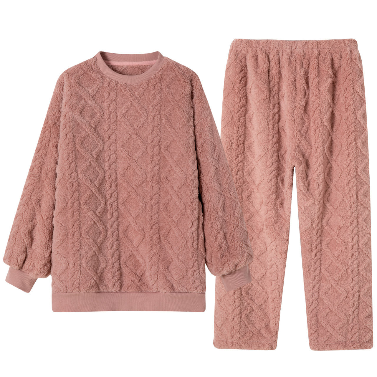 Keep Warm Thickened Flannel Housewear Fashion Suit - Bellarte Enchanté Keep Warm Thickened Flannel Housewear Fashion Suit
