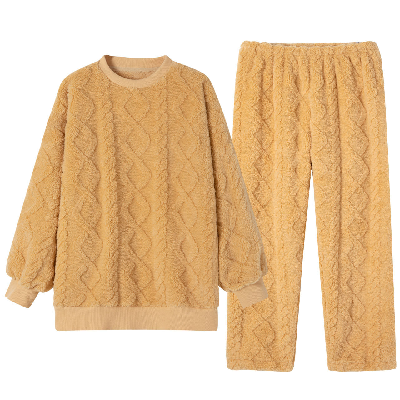 Keep Warm Thickened Flannel Housewear Fashion Suit - Bellarte Enchanté Keep Warm Thickened Flannel Housewear Fashion Suit