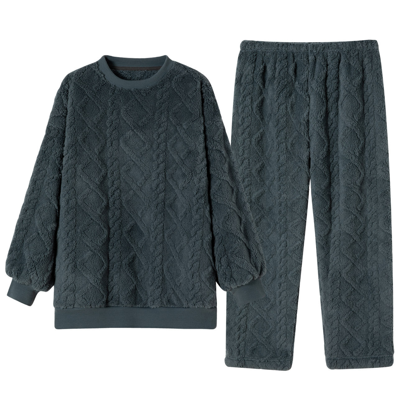 Keep Warm Thickened Flannel Housewear Fashion Suit - Bellarte Enchanté Keep Warm Thickened Flannel Housewear Fashion Suit