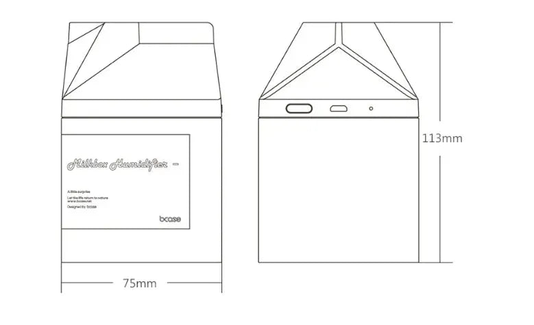 Kids Milk Carton Humidifier - Bellarte Enchanté Kids Milk Carton Humidifier